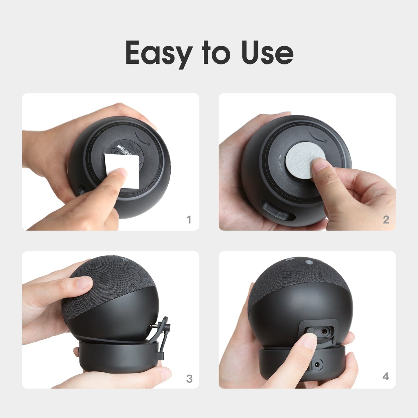Battery Base for Echo Dot 4th Gen Portable Rechargable Battery for Dot